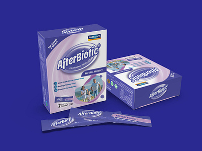 AfterBiotics Probiotic Supplement Packaging Design design graphic designer illustration label design logo mockup packaging design packaging designer structural design ui