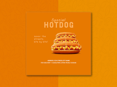 Hotdogs | Creative Food Ads Design advertising banner creative ads digital ads design fast food food banner hotdogs post design poster design product design social media social media design