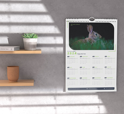 One Page Calendar 2024 calendar template one page one page calendar professional calender template