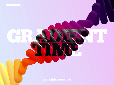Gradient Time 3d after effects animation color design digital dna gradient graphic design loop motion graphics ramp