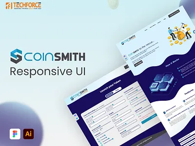 Coinsmith - Responsive UI art branding design graphic design illustration logo ui ux vector webdesign