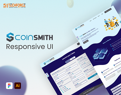 Coinsmith - Responsive UI art branding design graphic design illustration logo ui ux vector webdesign
