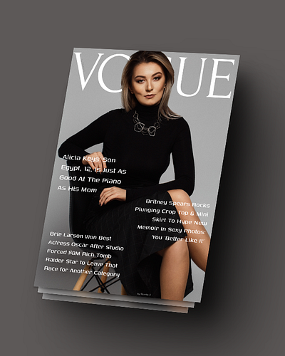 Magazine Cover - Vogue branding design illustration typography