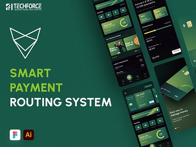 Smart Payment Routing System - Mobile App art branding design graphic design illustration logo ui ux vector webdesign