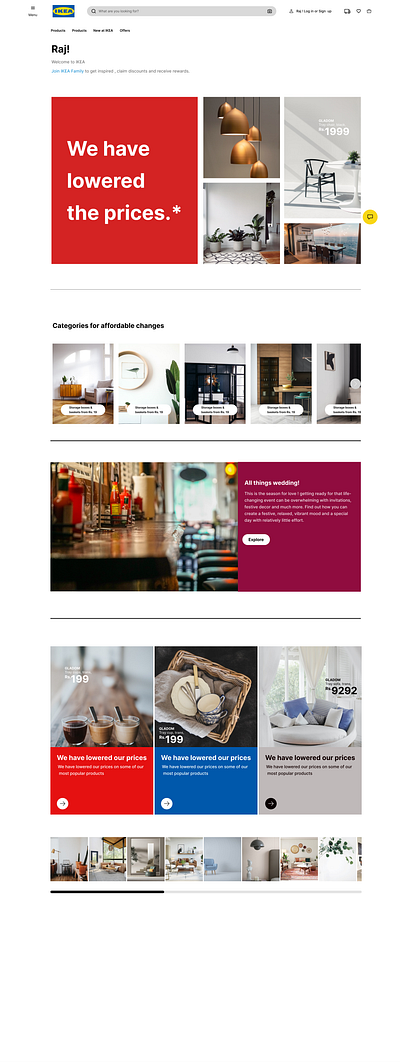 IKEA Re-Designed website figma graphic design interactio design interactions ui uiux user experience web design