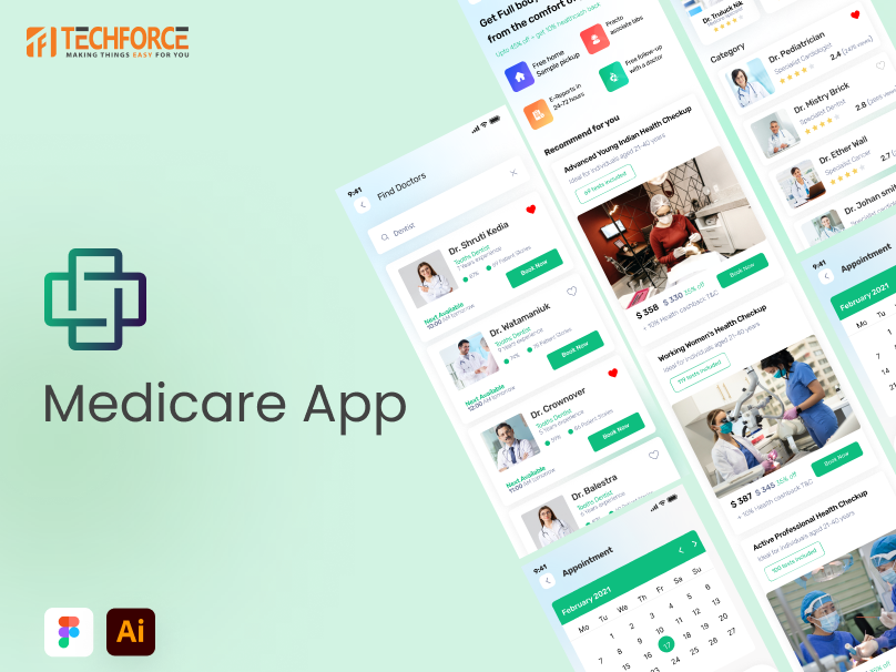 Medicare - Mobile App by Techforce Global on Dribbble