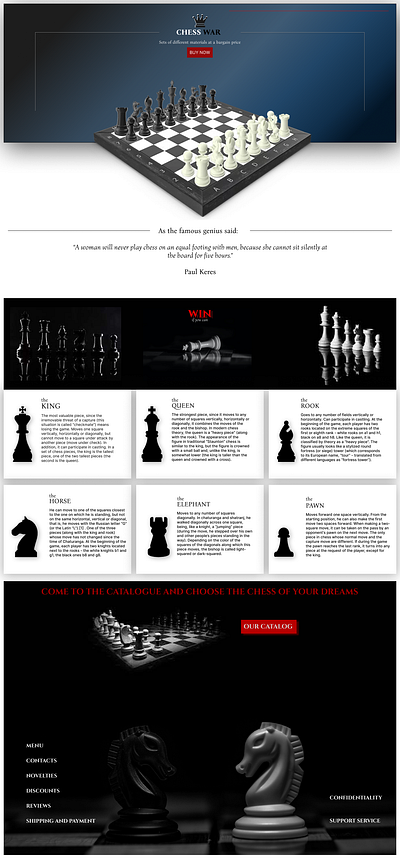 Chess War - Site app branding design graphic design illustration logo typography ui ux vector