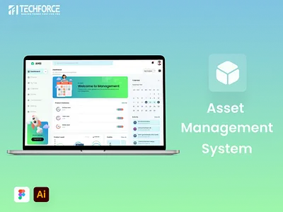 Asset Management System branding design graphic design ui ux vector webdesign