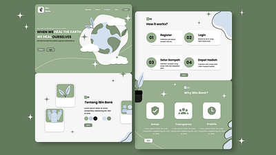 Landing Page Design iBin Bank black blue designer graphic design green grey landingpage ui uidesign uidesigner uiux uiweb ux uxdesign uxdesigner uxweb webdesign website white