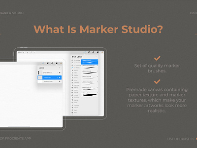 Realistic Procreate Marker Kit