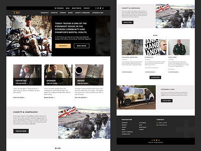 TRC: Homepage brand branding design graphic design ui ux web website