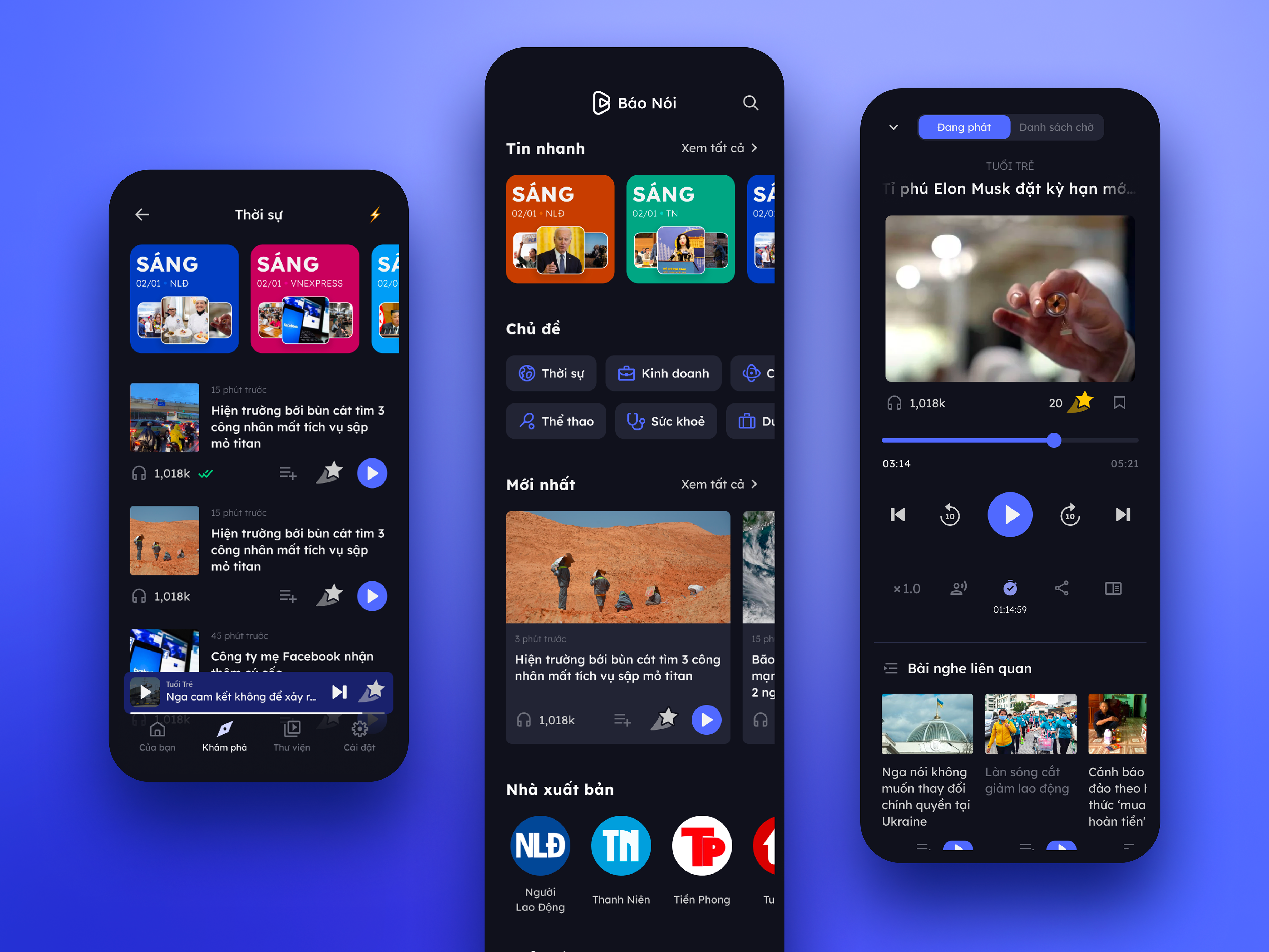 Bao Noi ai android artificial intelligence audio design ios machine learning ml mobile mobile app news ui ux vietnam web