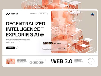 AI Powered Blockchain Platform ai bitcoin blokchain crypto crypto currency crypto trading design ethereum exchange finance fintech landing page saas trading ui ux wallet web 3.0 web design web3 website