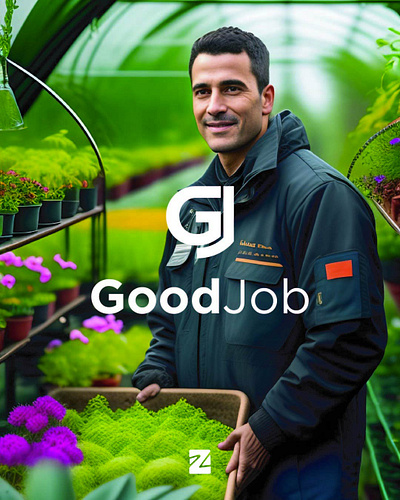 Good Job Logo branding design gj good job logo graphic design letter letter gj logo logos logotype simple logo vector
