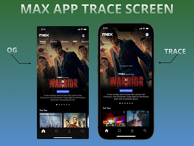 MAX APP HOME SCREEN RECREATED branding design illustration inspiration ios mobile app recreate screen ui