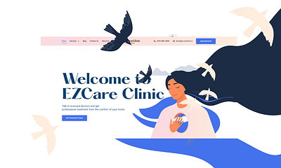 Concept Clinic EZCare (option) animation clinic graphic design medicine motion graphics option test ui ux