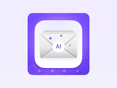 Icon APP Email AI app branding design email ai graphic design icon interface logo