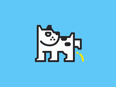 Happy Dog Logo animal brand branding cute dog for sale happy logo mark nagual design pee
