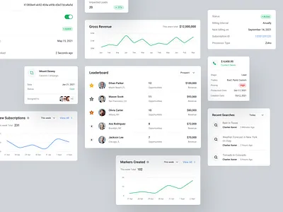 HailTrace | Components box chart components diagram graph list product product design responsive ui components ui design ux design web design