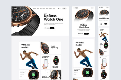 Creation of website design for watches 3d animation branding design graphic design inspiration logo motion graphics photo ui ux video watch webdesign