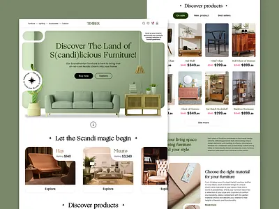 eCommerce Website: Furniture Landing Page chair decoration design e commerce ecommerce ecommerce design ecommerce website furniture furniture store furniture website design interior landing page online store shop sofa store web web design website website design