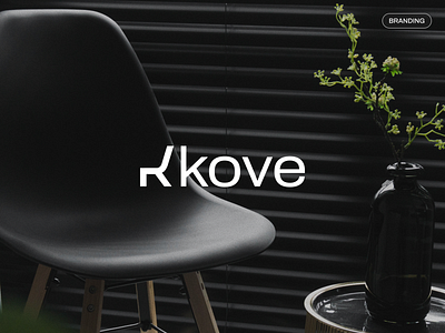 Kove | Brand Identity Design brand brand book brand identity design branding chair dark mode design furniture graphic design logo product design ui vector