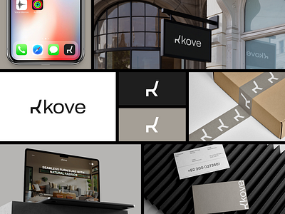 Kove | Seamless furniture branding brand brand book brand identity design branding creative dark mode design digital digital media furniture design graphic design logo product design typography ui vector