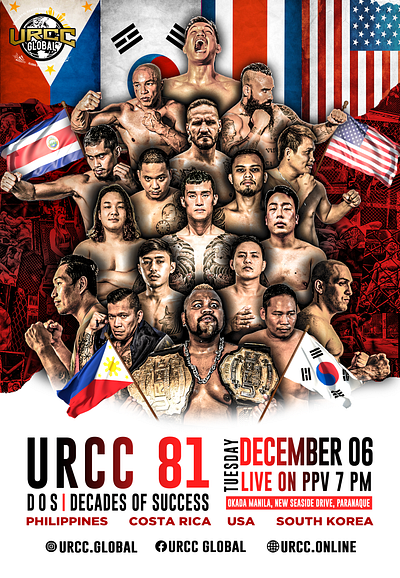 URCC 81 | Official Poster Dec 2023 design graphic design poster typography