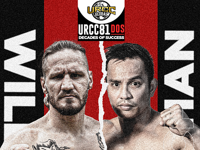 URCC | BK 1 vs 1 match design graphic design poster typography