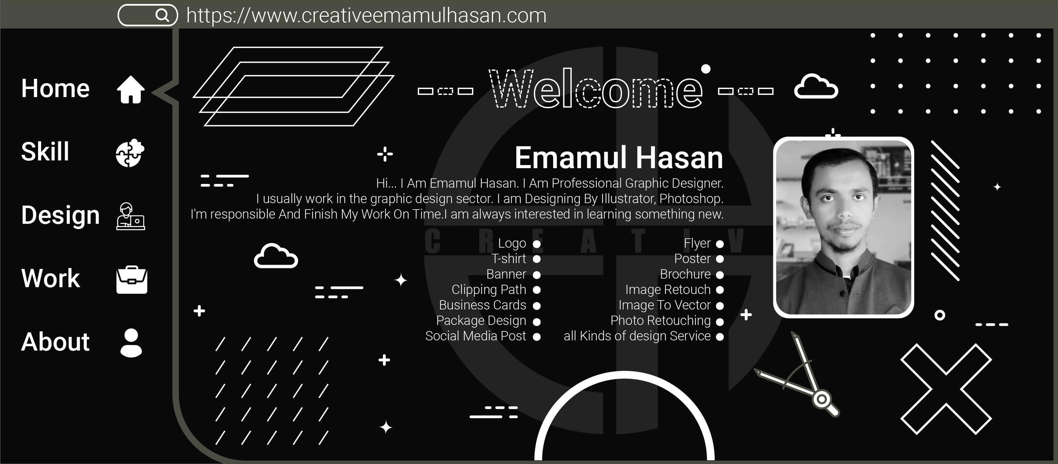 Web Template Design adobe adobe illustrator adobe photoshop branding creative emamul hasan design graphic design illustration logo photoshop ui web