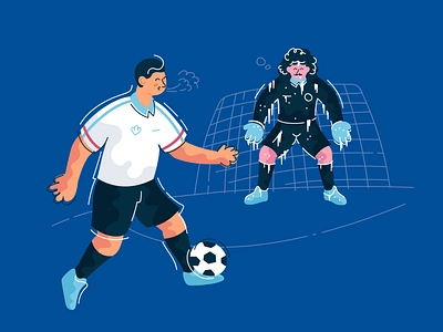 winter break. football rules series. dfb x marco 1986 ball bundesliga character design flat football forward game germany goalkeeper illustration people player rules soccer sport vector vintage winter