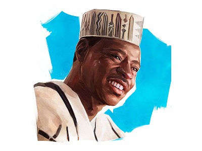 Portrait - Ali Farka Touré ali farka touré desert blues digital art digital portrait illustration painterly brushes photoshop portrait painting singer