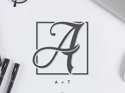 AT logo at branding brandmark design designispiration graphicdesigner icon identity illustration initials logo monogram ui
