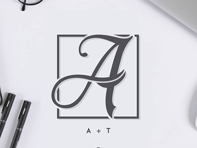 AT logo at branding brandmark design designispiration graphicdesigner icon identity illustration initials logo monogram ui