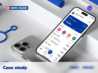 HDFC Mobile app redesign - Concept app app design app redesign banking app case study design finance app hdfc hdfc app redesign redesign redesigning ui ui design ux ux design visual visual design