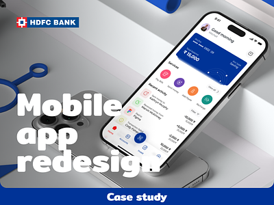 HDFC Mobile app redesign - Concept app app design app redesign banking app case study design finance app hdfc hdfc app redesign redesign redesigning ui ui design ux ux design visual visual design