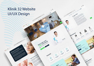 Clinic 32 UI/UX Design clinic design doctor figma graphic design homepage landingpage ui uidesign ux uxdesign website