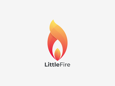 Little Fire branding design fire coloring fire logo graphic design icon little fire logo vector