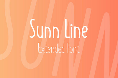 SUNN Line Extended Font 😘 branding design fonts graphic design illustration