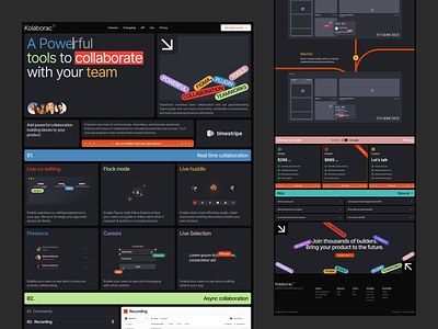 Kolaborac - Collaboration Tool Website collaboration design figma loom manage marketing plugin productivity productivity tool recording team teamwork toolbox tools ui ui design uiux web web design workflow