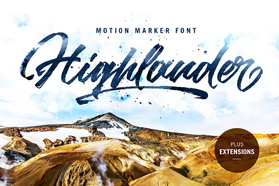 Highlander marker script 🥰 design fonts