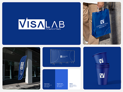 Visa Lab — logo & identity design concept