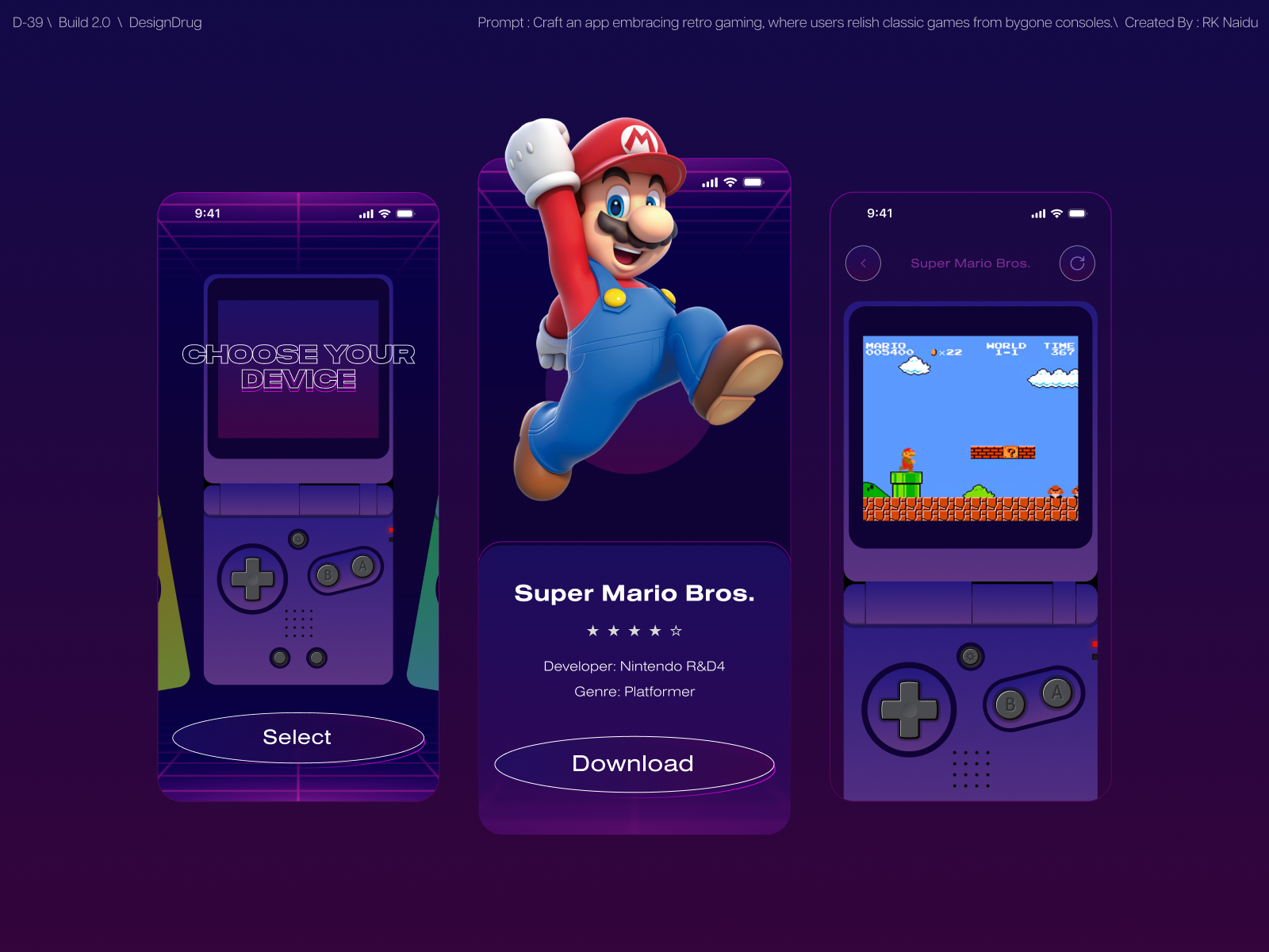 retro-gaming-app-concept-by-rk-naidu-k-on-dribbble