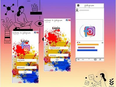 login page 3d animation branding graphic design logo motion graphics ui