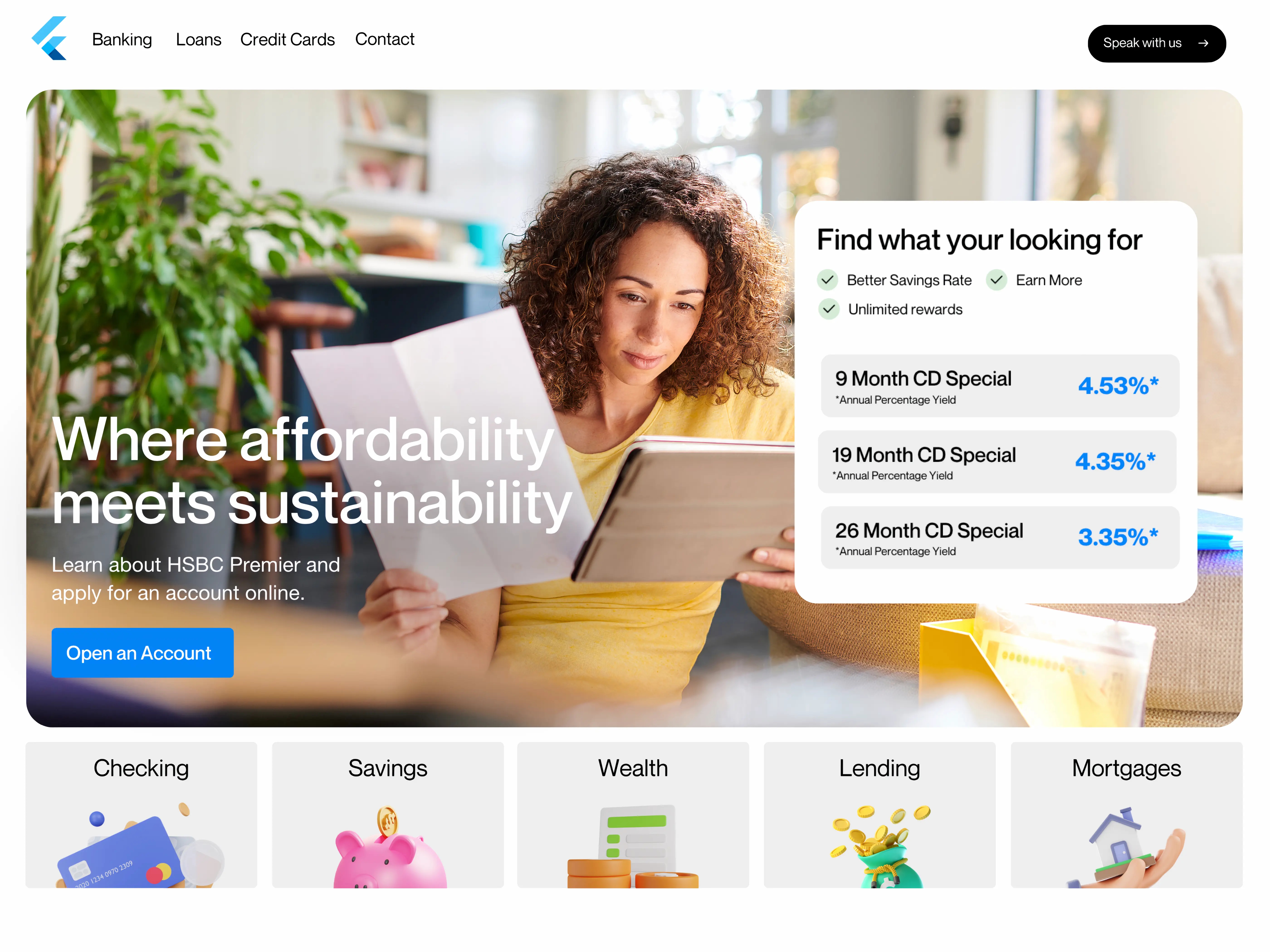 Banking Website Hero Concept branding design graphic design illustration logo silv templates silv webflow templates ui ux web design web development webflow webflow templates