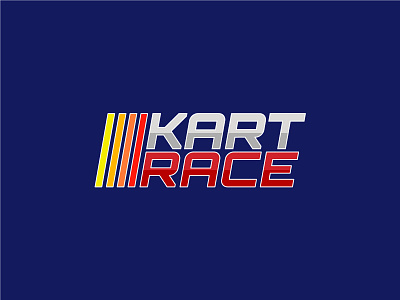 Kart Race - Experience the Intensity of Kart Racing! branding car design graphic design kart logo motor online race road speed