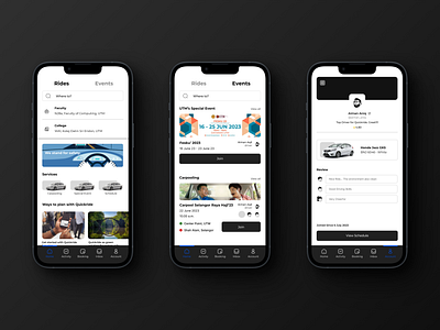 Quickride: Redesign Mobile Interface 3d animation app branding design e hailing graphic design illustration logo mobile motion graphics ride ui ux vector