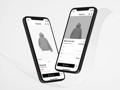 Otrium - Add to Cart. addtocart checkout design system ecommerce fashion product design ui ux