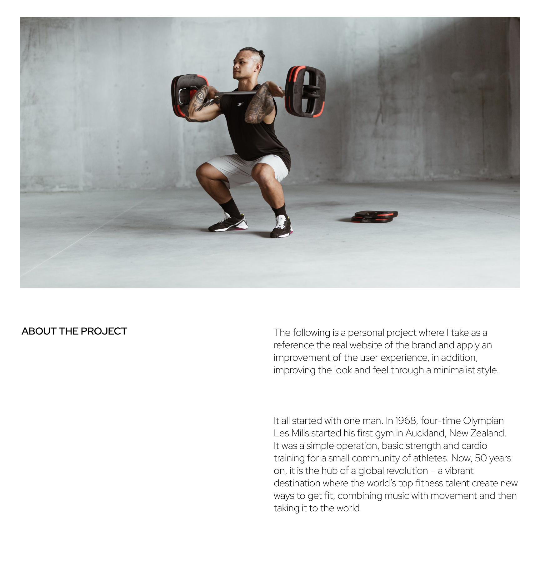 Fitness web site  Les Mills redesign concept by Franco Kaus on Dribbble
