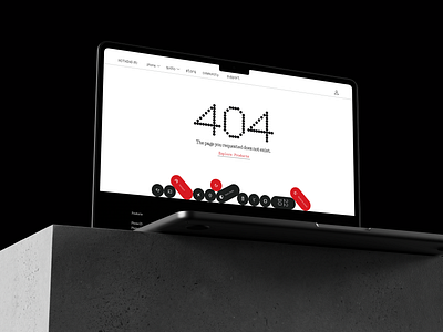 404 Page Concept - Nothing.tech 404 error nothing ui design web